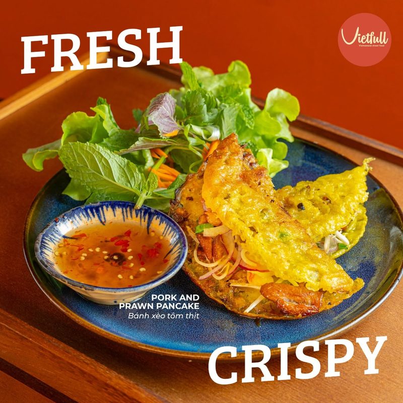 Bánh Xèo, crispy Vietnamese pancake