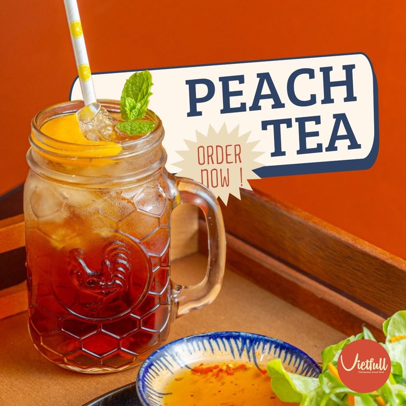 Peach iced tea